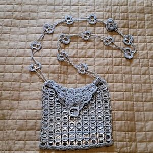 Recycled soda can tag purse